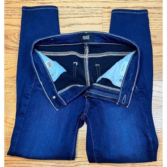 PAIGE DENIM Hoxton High-Rise Ankle Skinny Stretch Jeans Size 26 NWOT - Picture 8 of 13